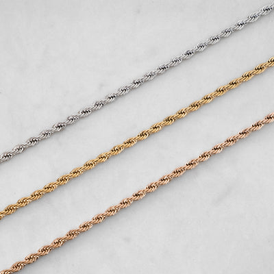 4mm Rope Chain - Ice Out NY
