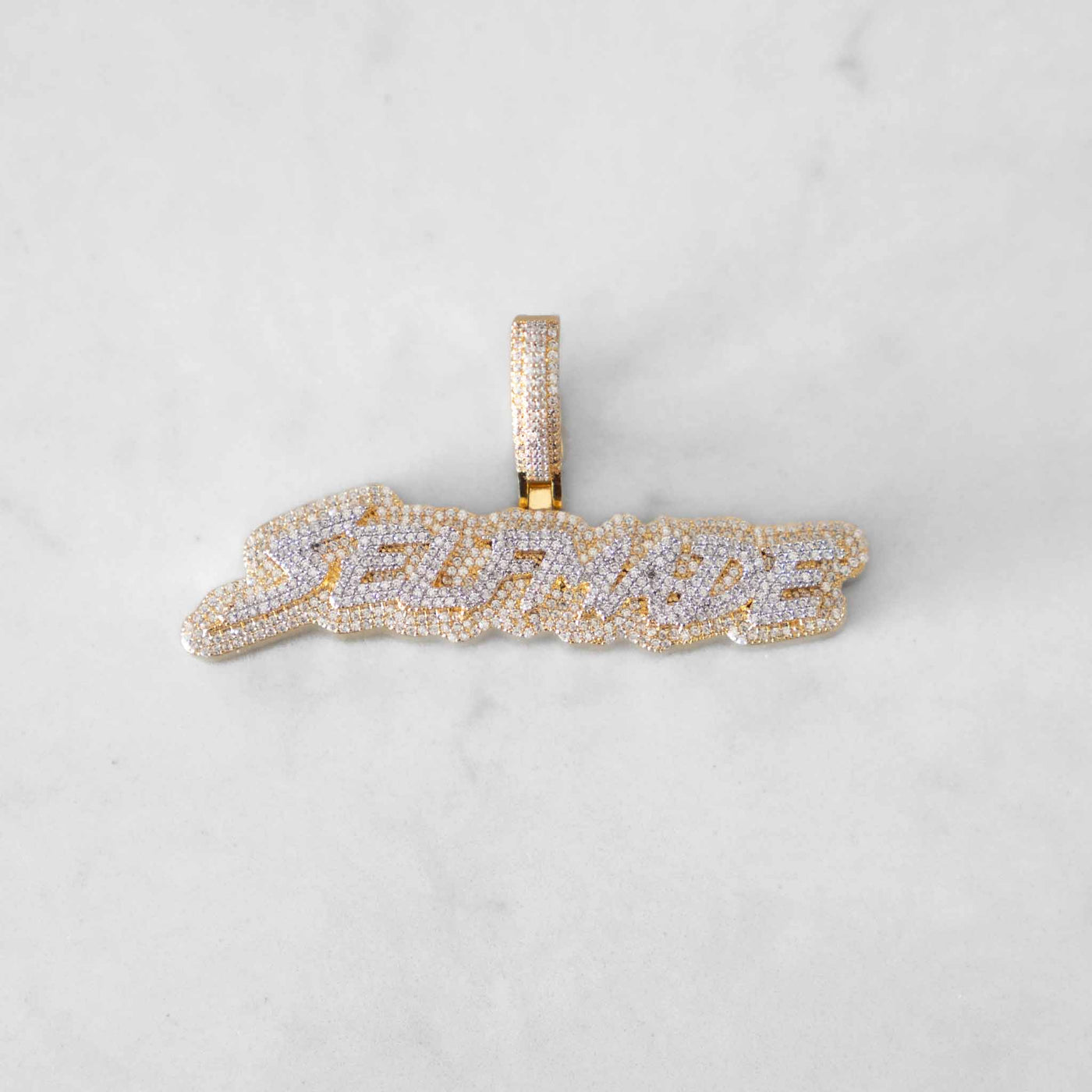 14k - "Self Made" Pendant - Ice Out NY