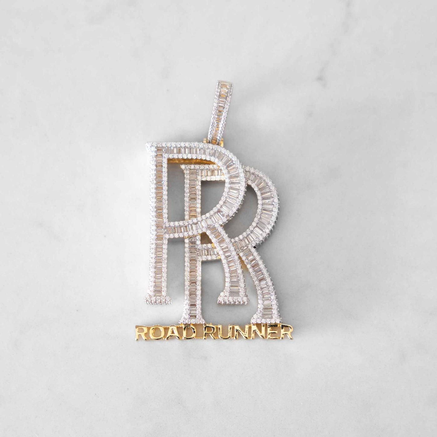 14k - "Road Runner" Pendant - Ice Out NY