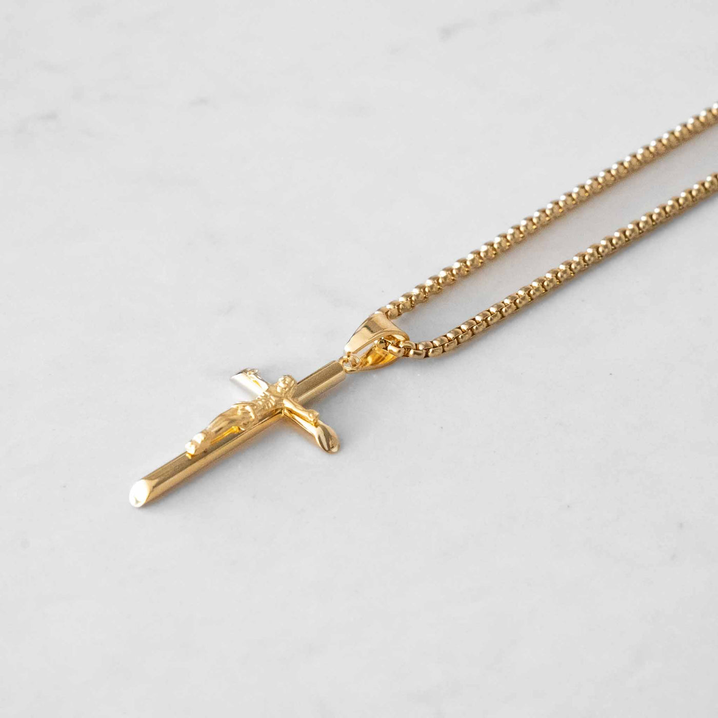 14k - "Cross" Chain Set - Ice Out NY