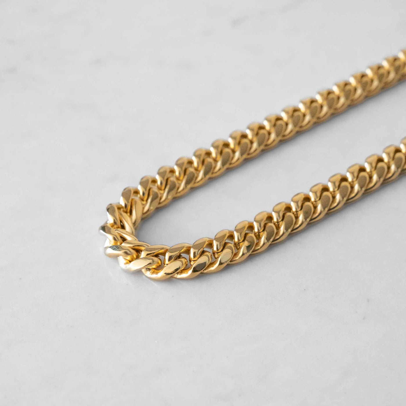 18k - 10mm Miami Cuban Link Chain - Ice Out NY