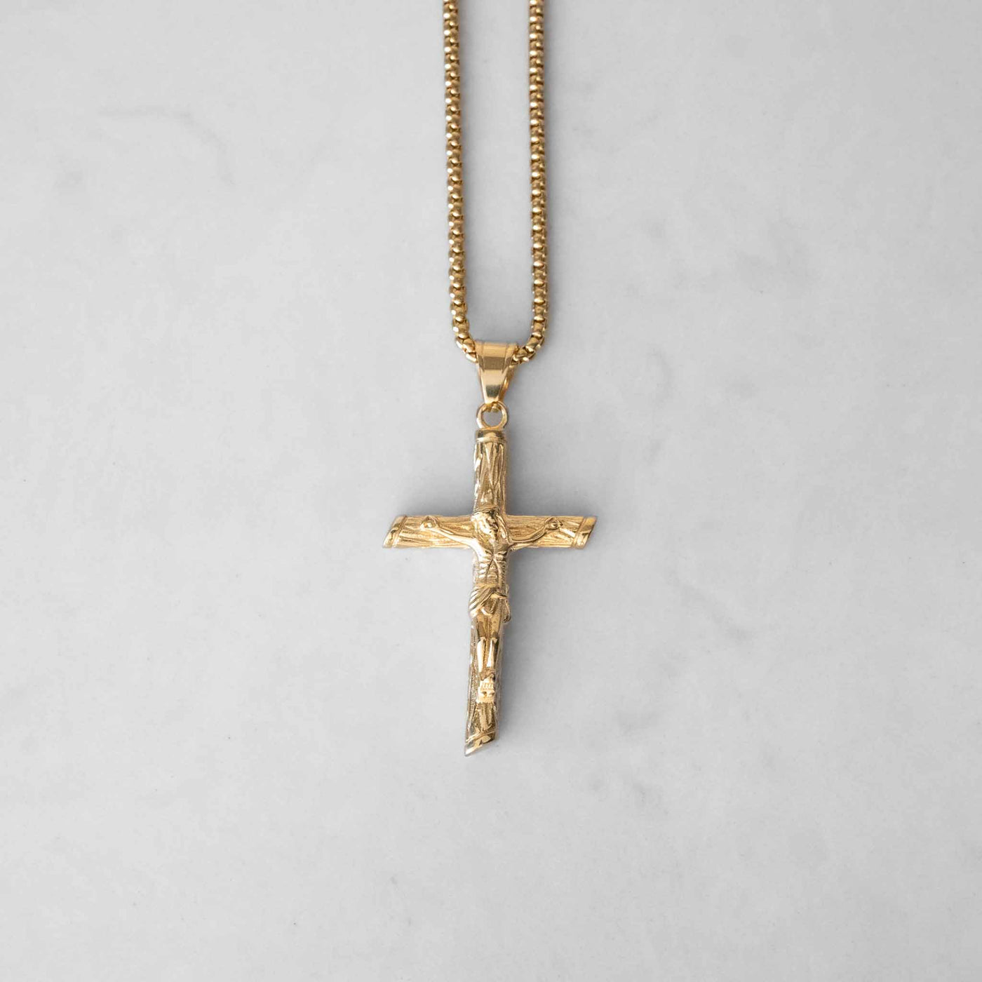 14k - "Cross" Chain Set - Ice Out NY