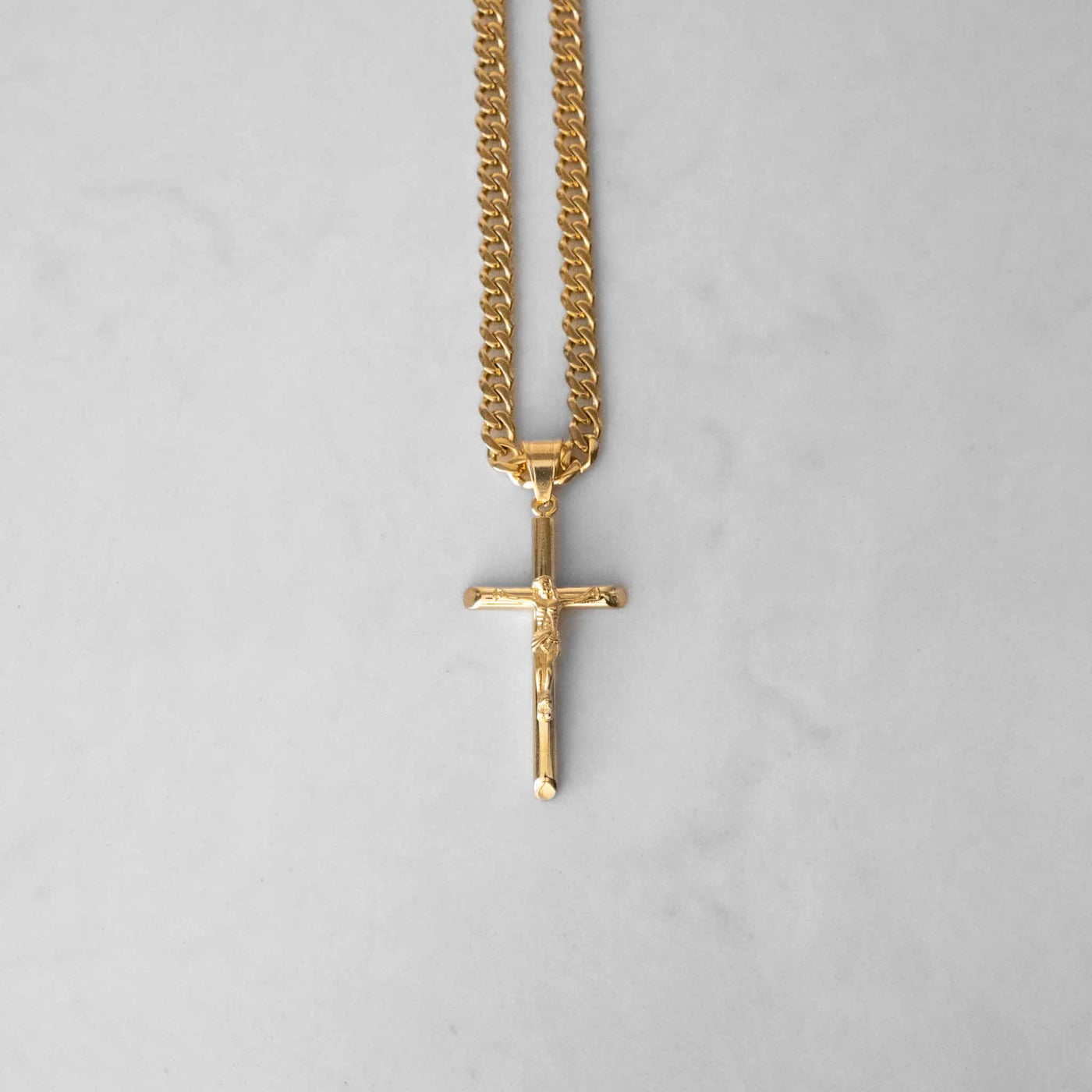 14k - "Cross" Chain Set - Ice Out NY