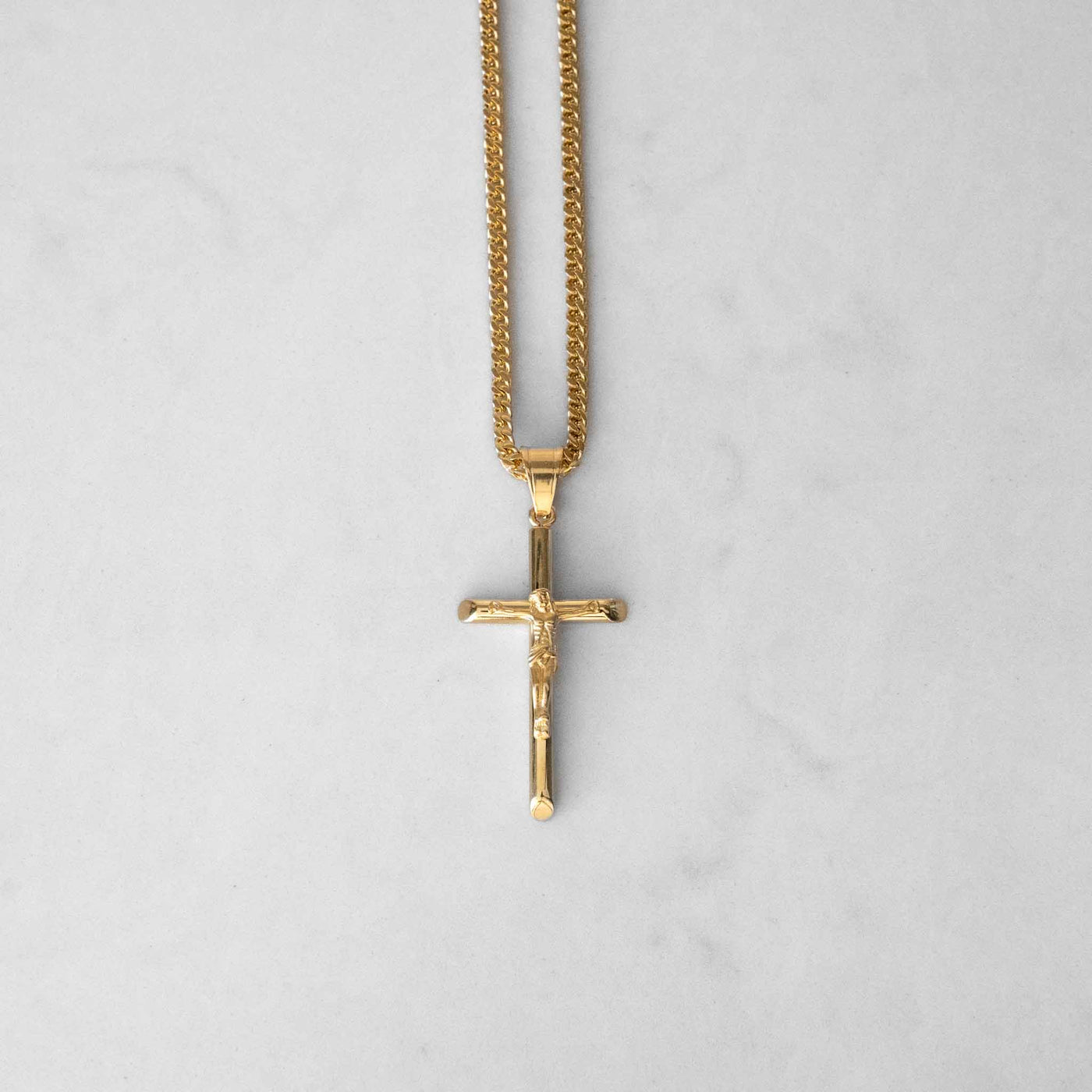 14k - "Cross" Chain Set - Ice Out NY