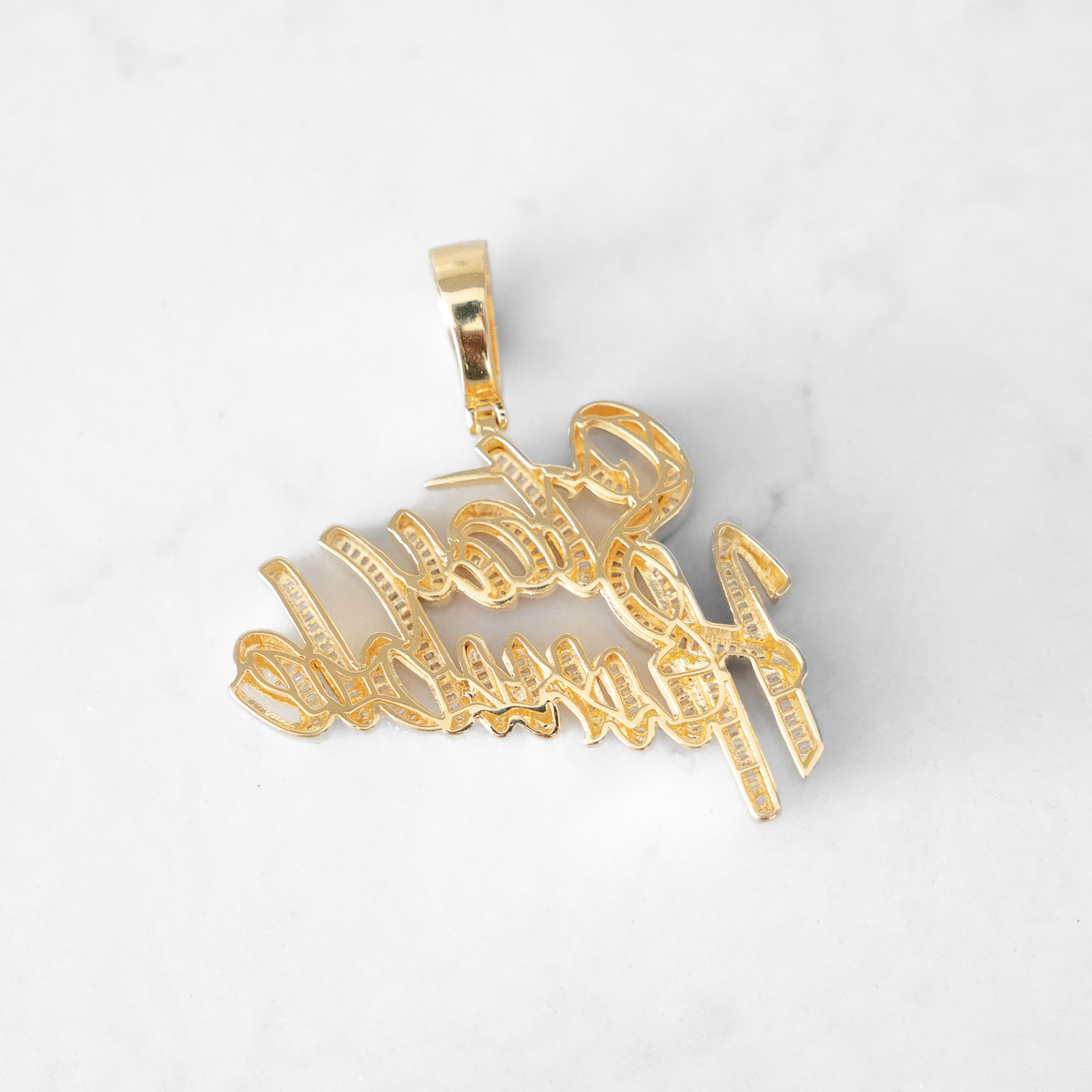 14k - "Stay Humble" Pendant - Ice Out NY