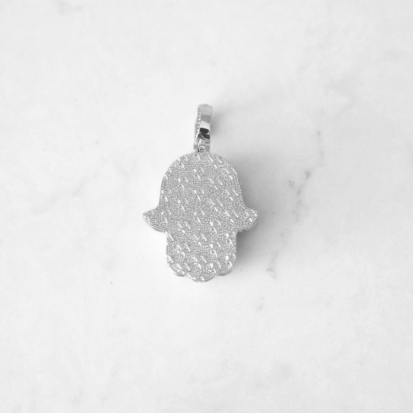 14k - "Hamsa" Pendant - Ice Out NY