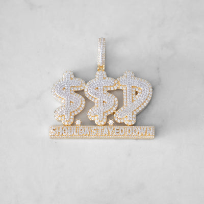 14k - "SSD" Pendant - Ice Out NY