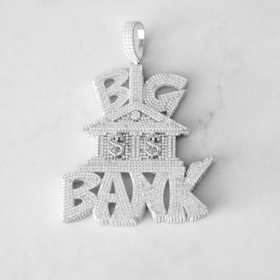 14k - "Big Bank" Pendant - Ice Out NY