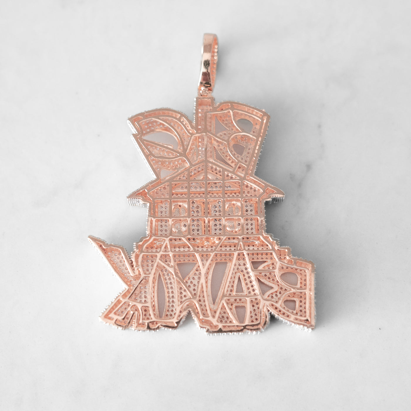 14k - "Big Bank" Pendant - Ice Out NY