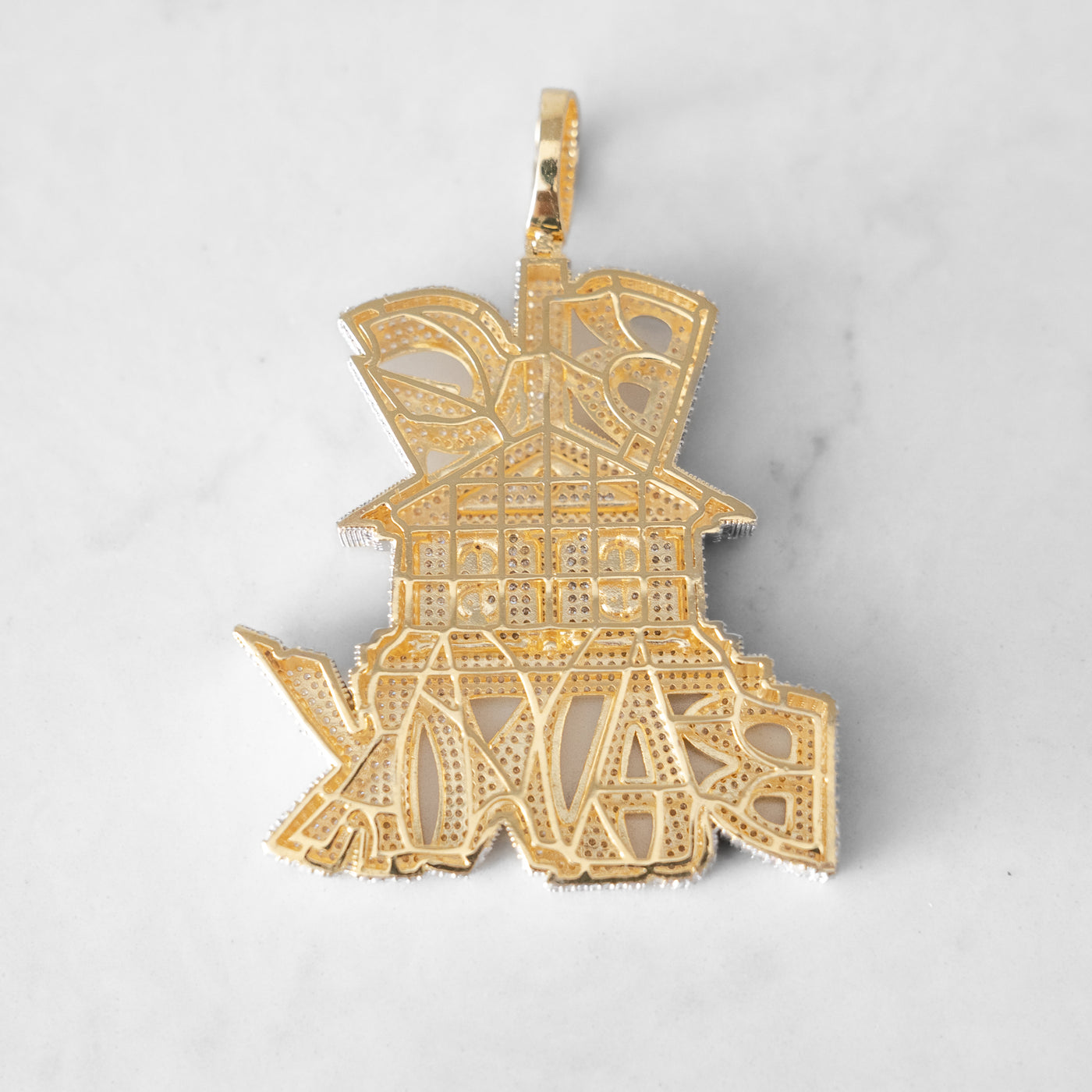 14k - "Big Bank" Pendant - Ice Out NY