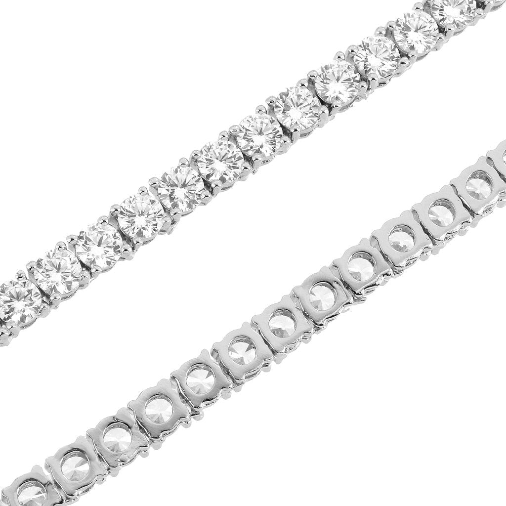 14k - 4mm High Clarity Tennis Chain - Ice Out NY