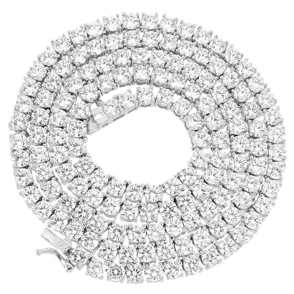 14k - 4mm High Clarity Tennis Chain - Ice Out NY