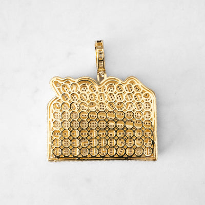 14k - "100% Profit" Pendant - Ice Out NY