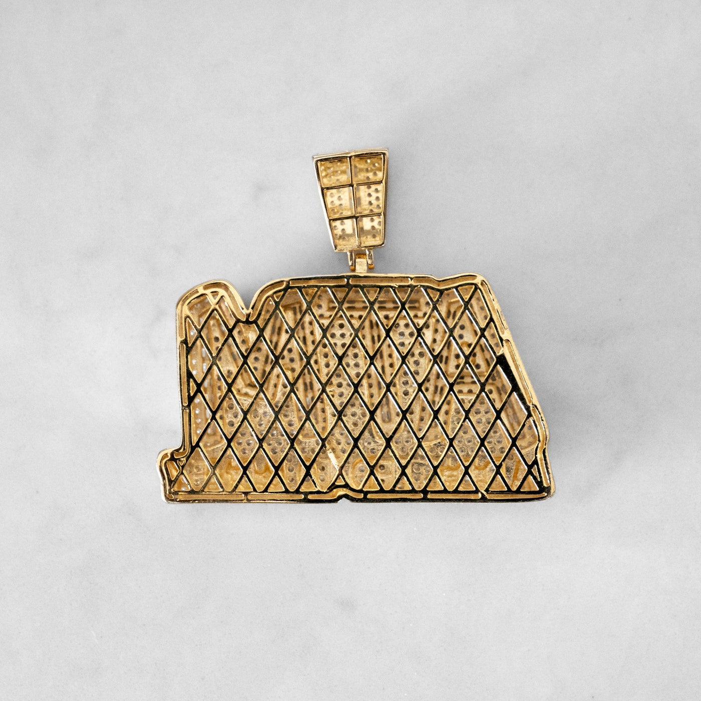 14k - "Addicted To Money" Pendant - Ice Out NY