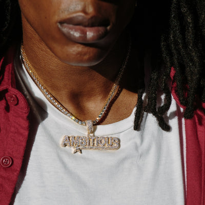 14k - "Ambitious" Pendant - Ice Out NY