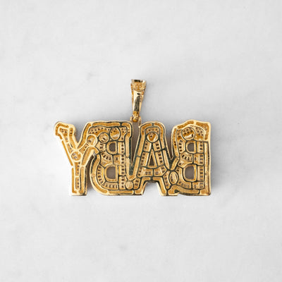 14k - "BABY" Pendant - Ice Out NY