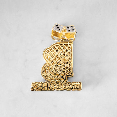 14k - "Big Baller" Pendant - Ice Out NY