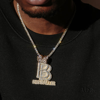 14k - "Big Baller" Pendant - Ice Out NY