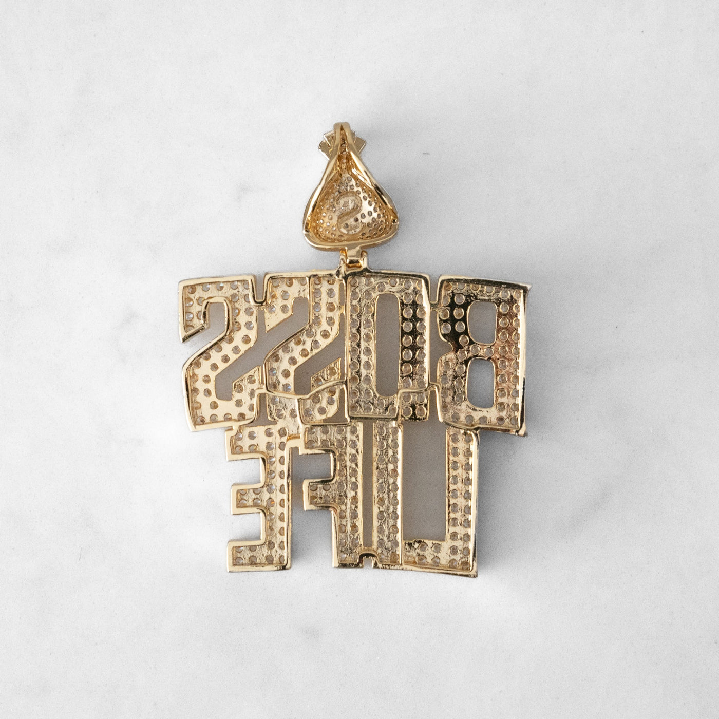 14k - "Boss Life" Pendant - Ice Out NY