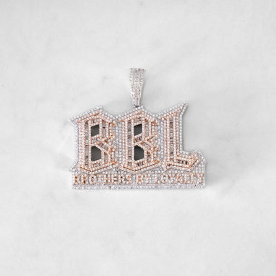 14k - "Brothers By Loyalty" Pendant - Ice Out NY