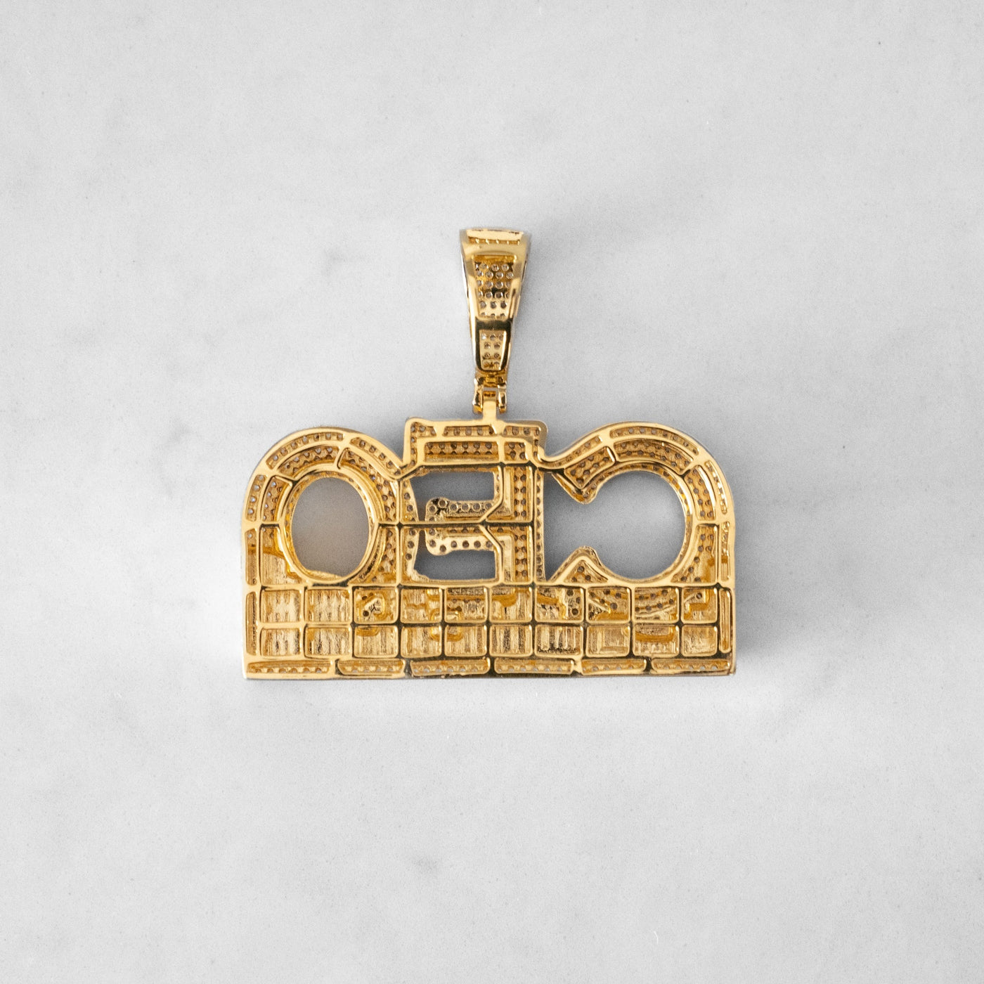 14k - "CEO" Pendant - Ice Out NY