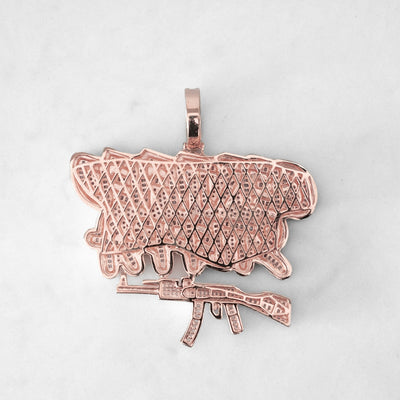 14k - "Certified Steppa" Pendant - Ice Out NY