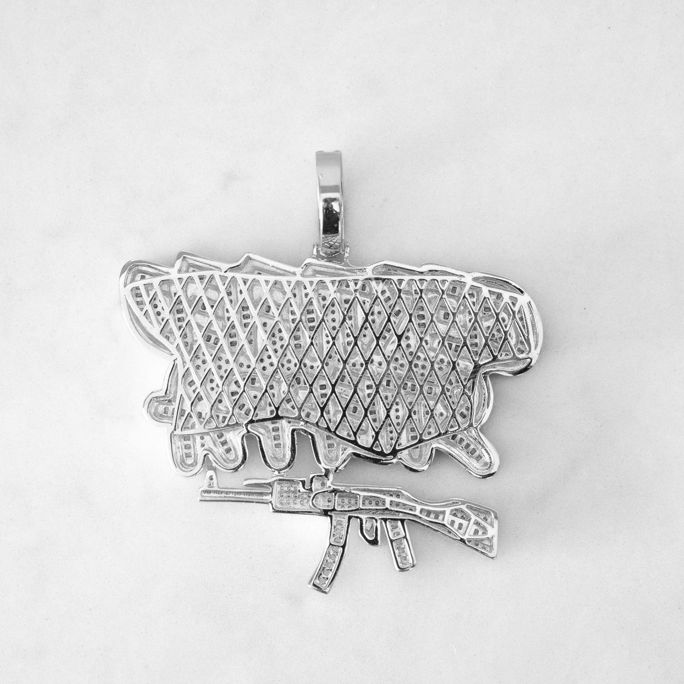 14k - "Certified Steppa" Pendant - Ice Out NY