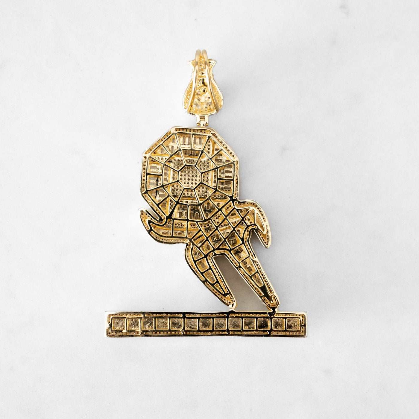 14k - "Chasing Money" Pendant - Ice Out NY