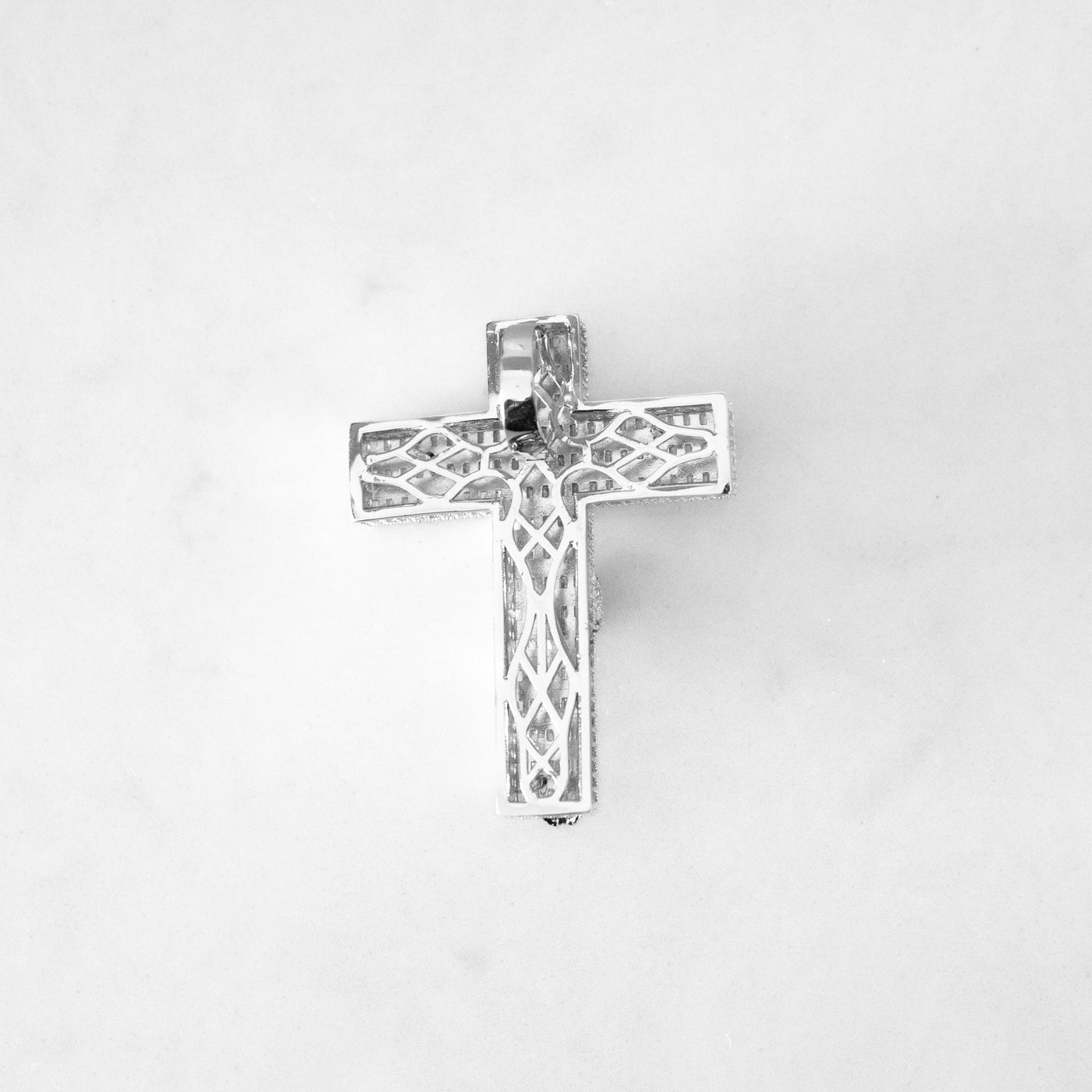 14k - "Crucifix" Pendant - Ice Out NY