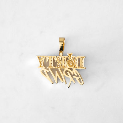 14k - "Dirty Grind" Pendant - Ice Out NY