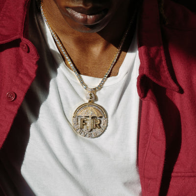 14k - "Forever Rich" Pendant - Ice Out NY