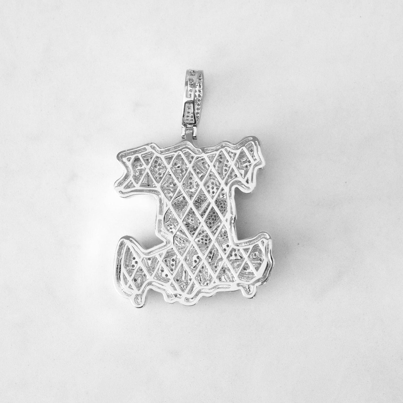 14k - "Free Bands" Pendant - Ice Out NY