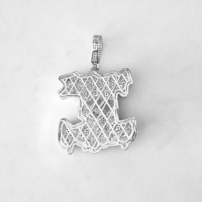 14k - "Free Bands" Pendant - Ice Out NY