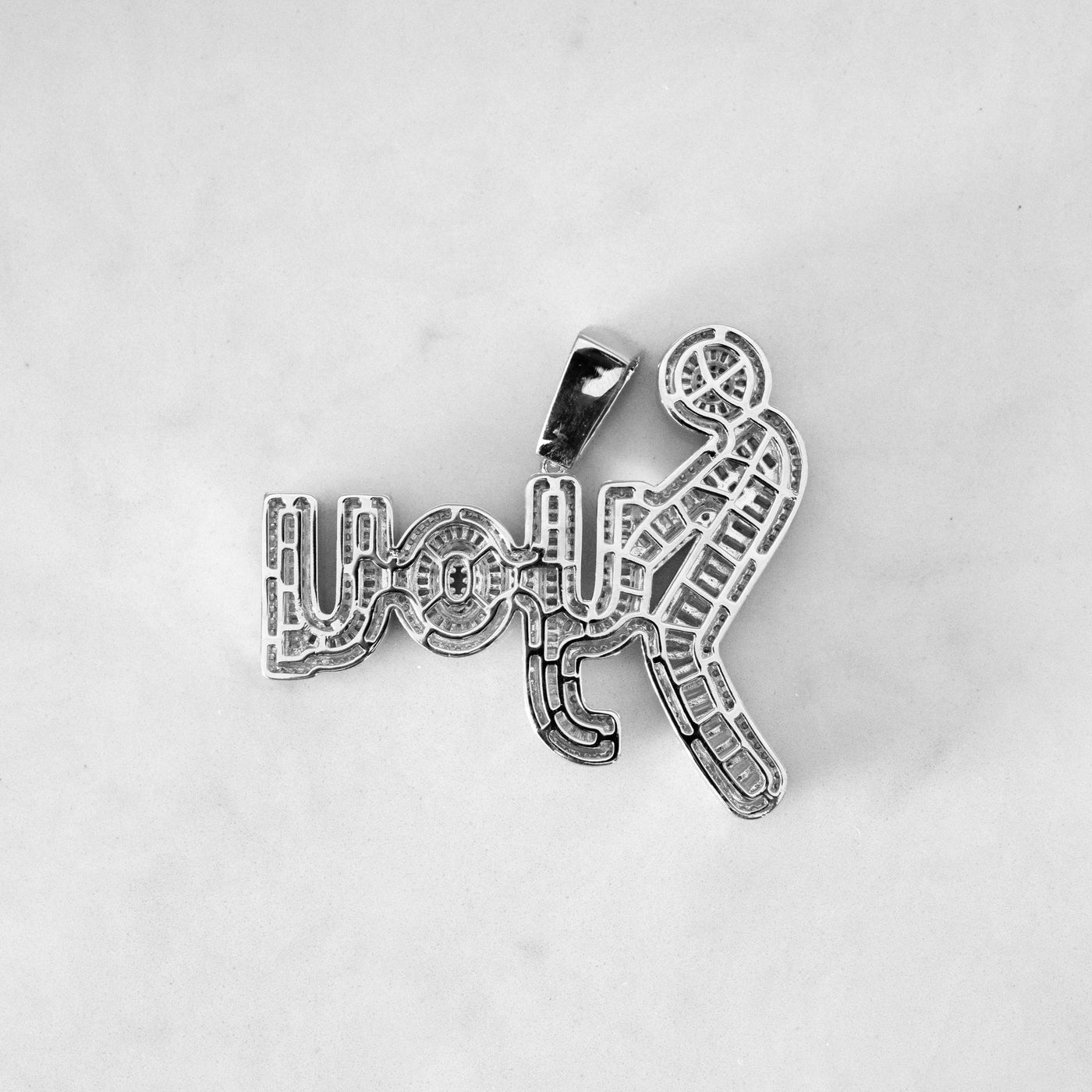 14k - "Fu*k You" Pendant - Ice Out NY