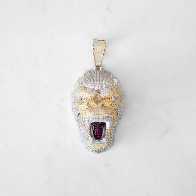 14k - "Gorilla" Pendant - Ice Out NY