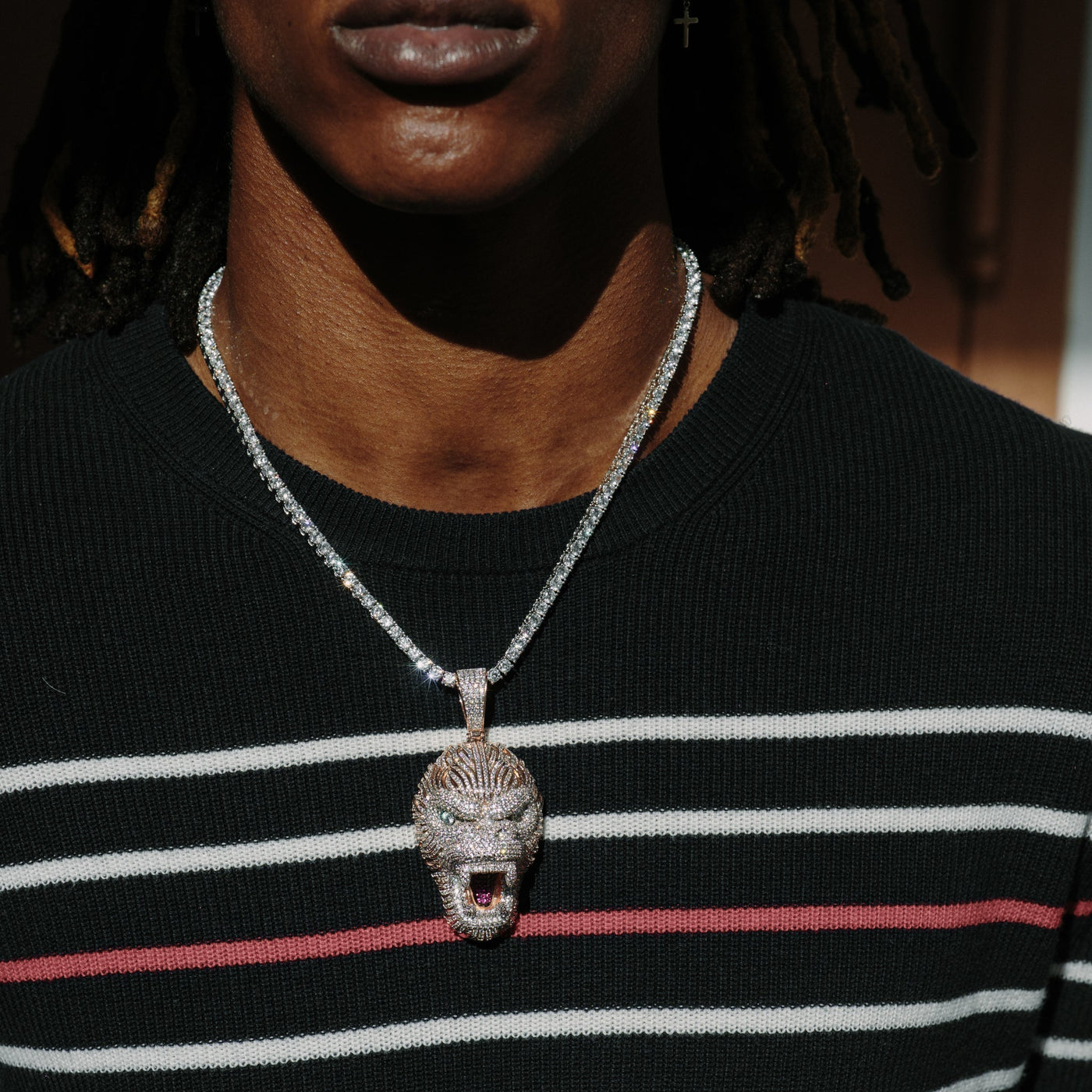 14k - "Gorilla" Pendant - Ice Out NY