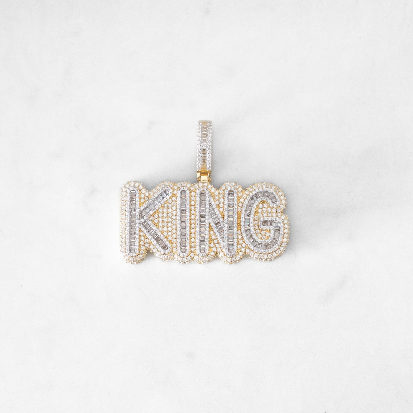 14k - "KING" Pendant - Ice Out NY