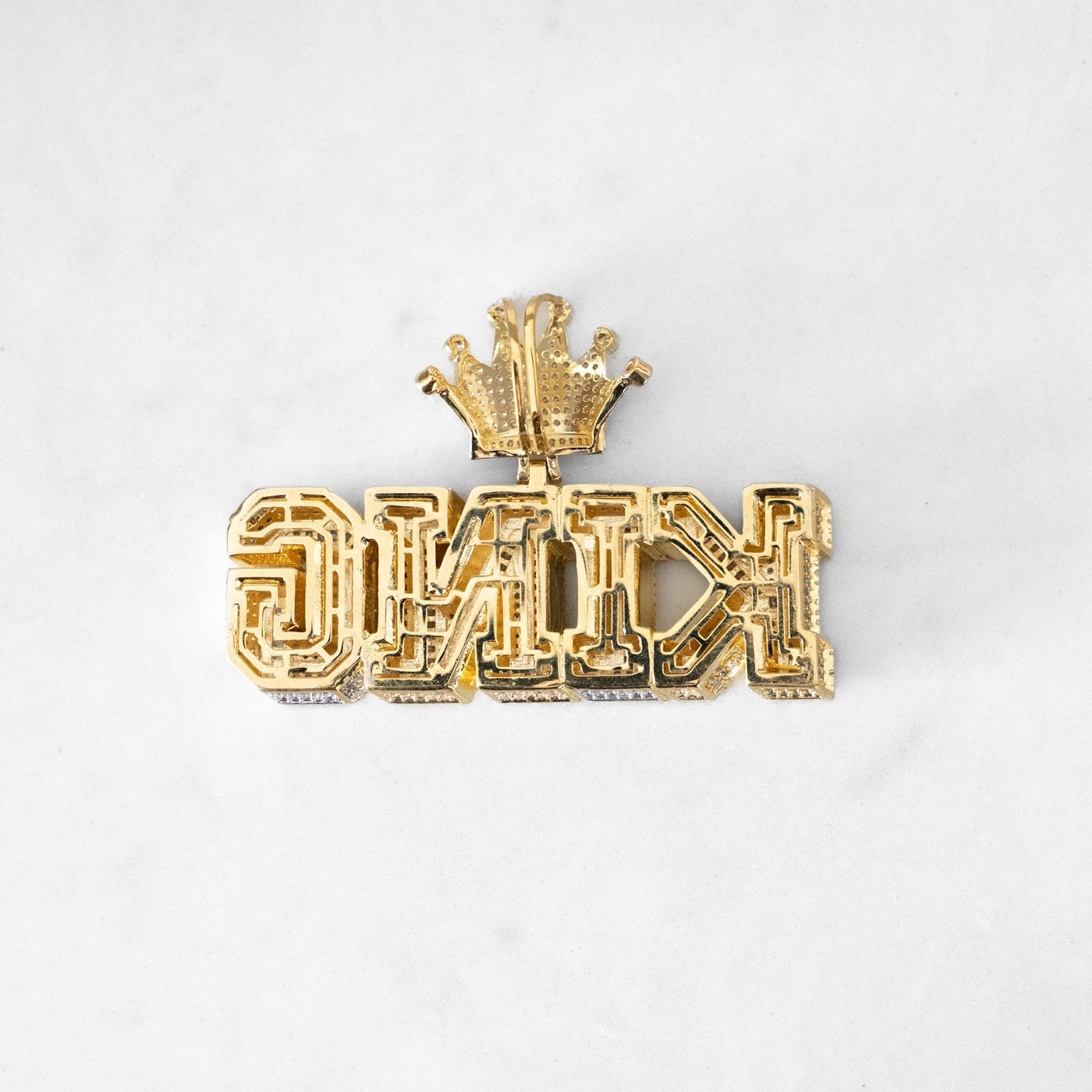 14k - "KING" Pendant - Ice Out NY