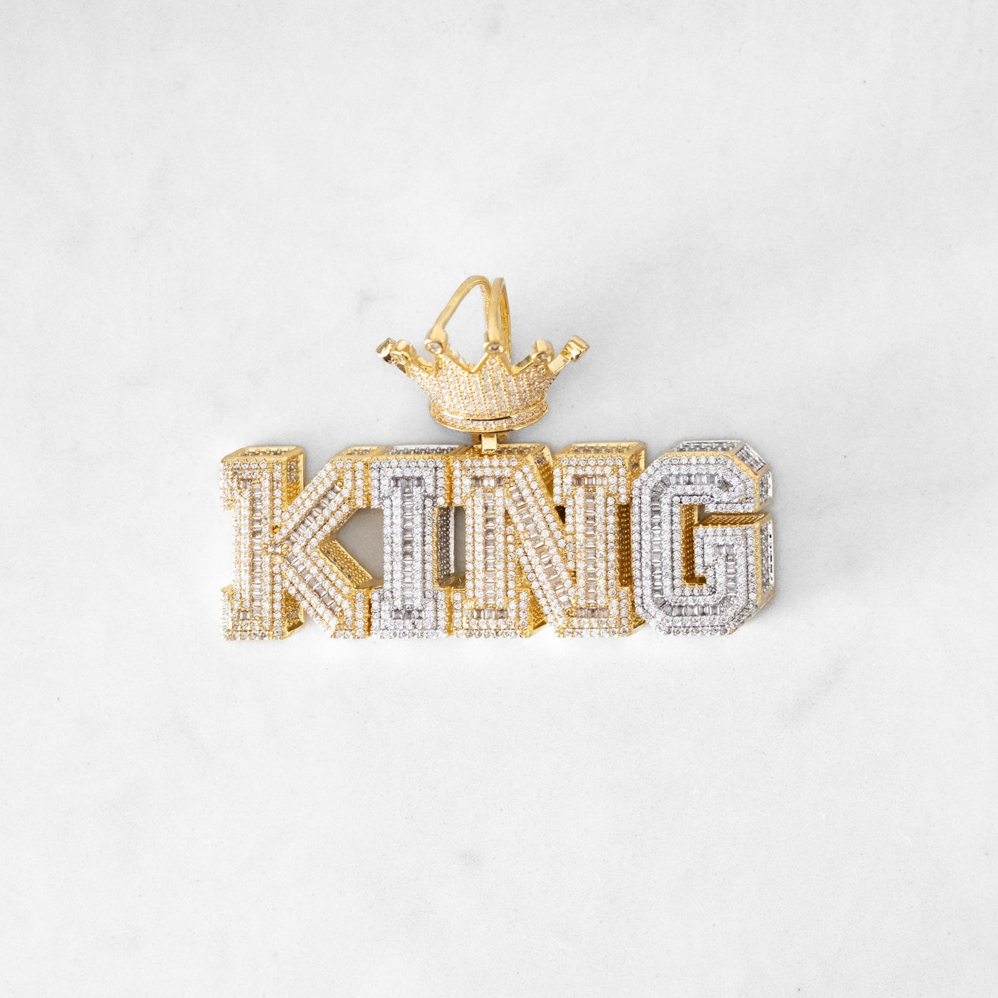 14k - "KING" Pendant - Ice Out NY