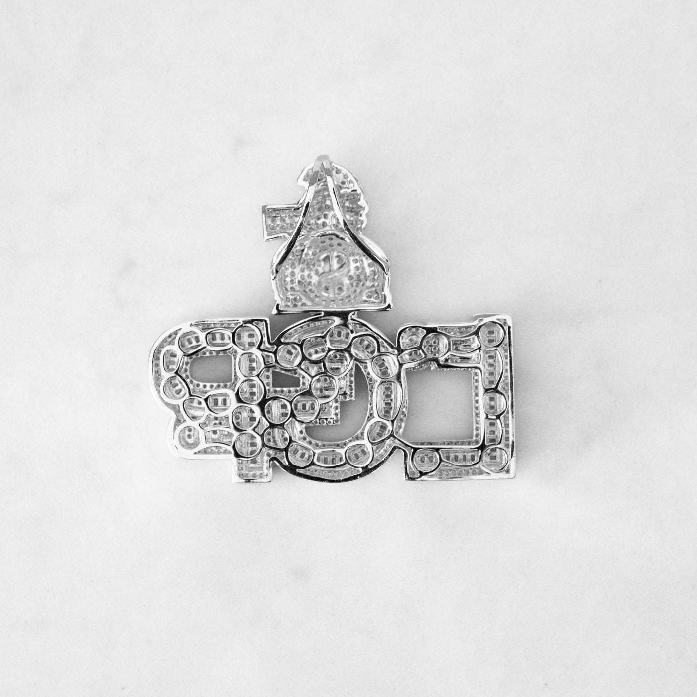 14k - "Let's Get Paid" Pendant - Ice Out NY