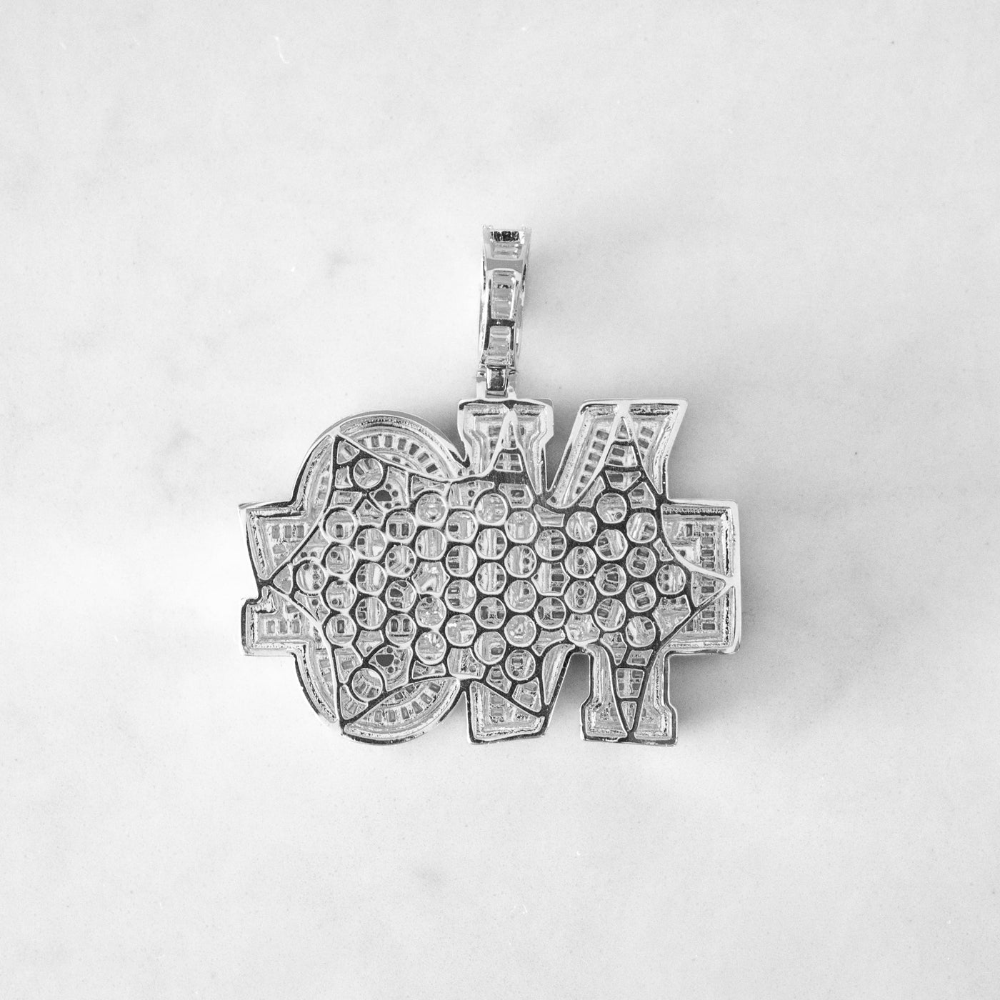 14k - "No Excuses" Pendant - Ice Out NY