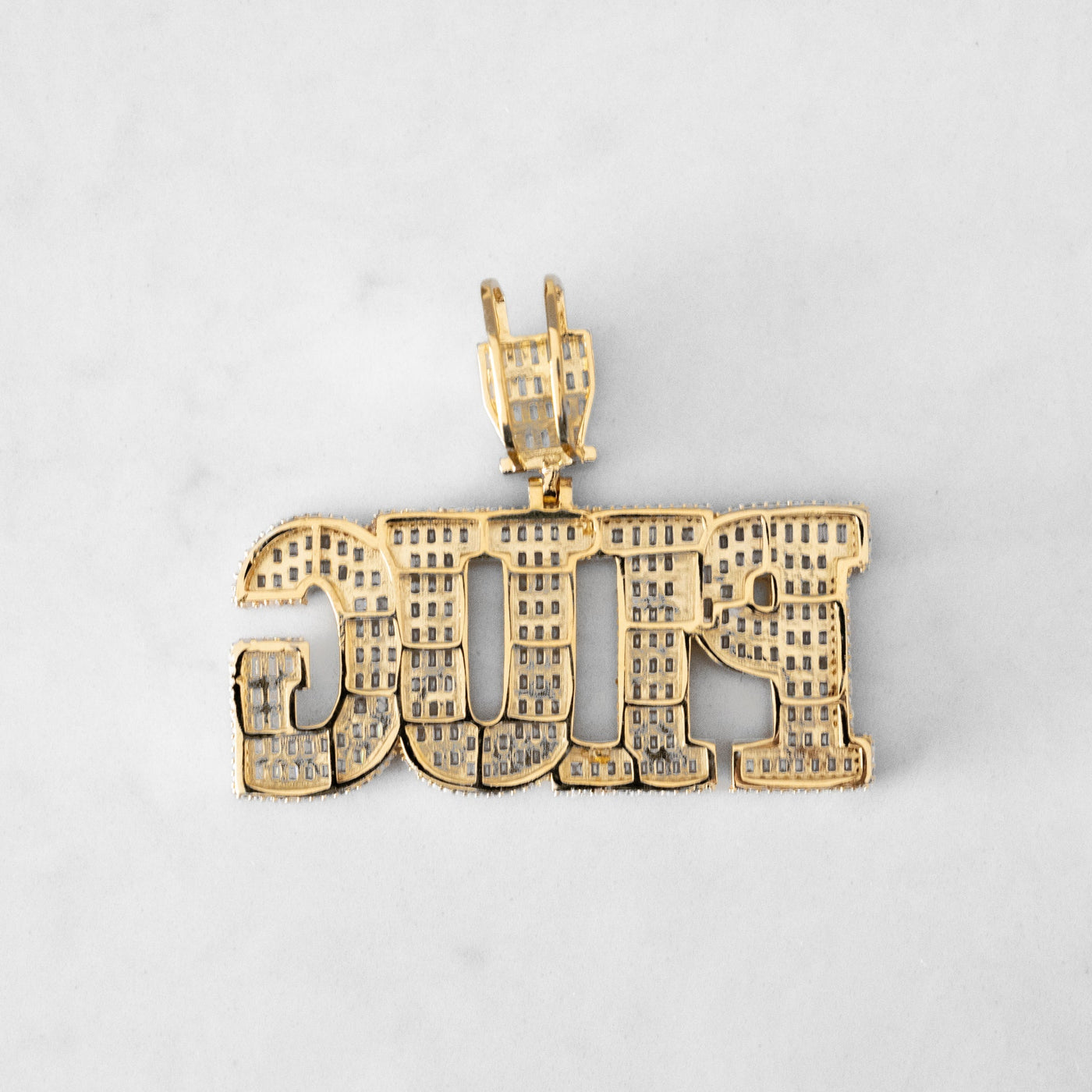 14k - "PLUG" Pendant - Ice Out NY