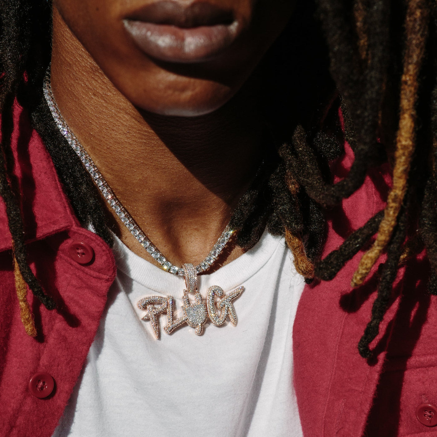 14k - "Plug" Pendant - Ice Out NY