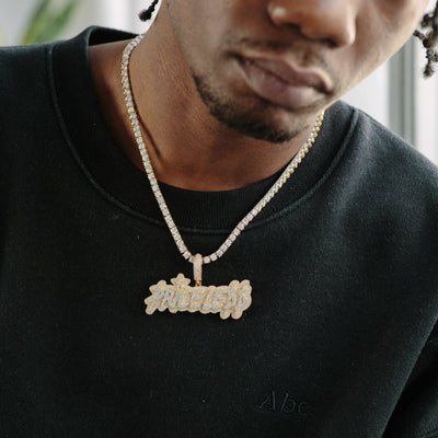 14k - "Priceless" Pendant - Ice Out NY