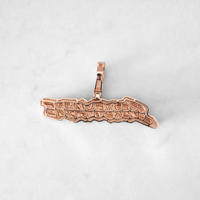 14k - "Self Made" Pendant - Ice Out NY