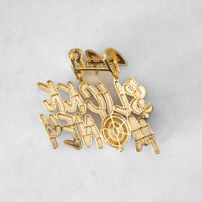 14k - "Slickk Money" Pendant - Ice Out NY