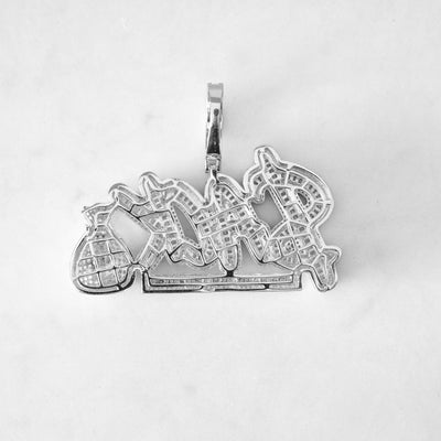 14k - "Stack Chasers" Pendant - Ice Out NY