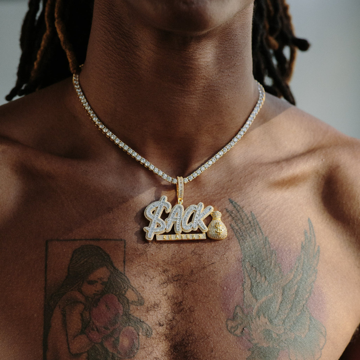 14k - "Stack Chasers" Pendant - Ice Out NY