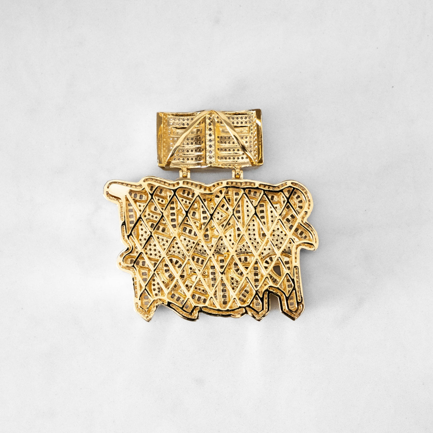 14k - "Street Priest " Pendant - Ice Out NY