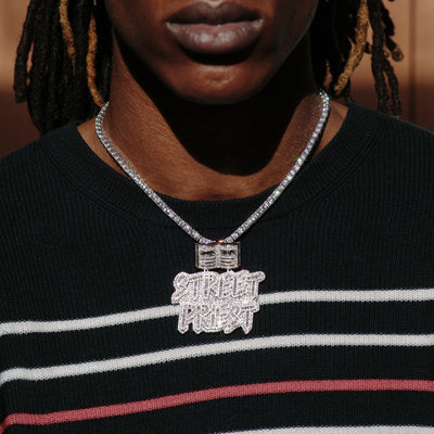 14k - "Street Priest " Pendant - Ice Out NY